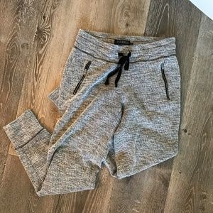 Heather Grey Zippered Joggers